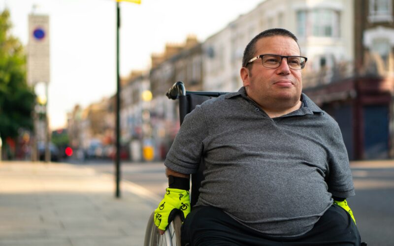 senior in wheelchair