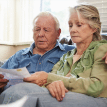 SENIOR COUPLE CHECKING BILLS