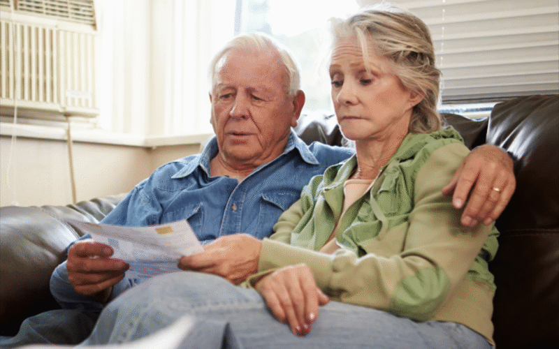 SENIOR COUPLE CHECKING BILLS